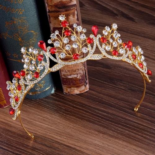 Braut Diademe, Zinklegierung, mit Strass, Modeschmuck & für Frau & mit Strass, keine, Diameter:16 cm,Height:6 cm, verkauft von PC