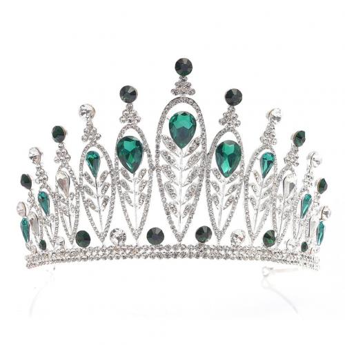 Bridal Tiaras, Zinc Alloy, with Rhinestone, fashion jewelry & for woman & with rhinestone cm .5 cm [