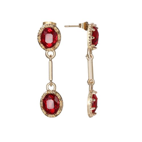 Zinc Alloy Drop Earring, with Crystal, Geometrical Pattern, gold color plated, fashion jewelry & for woman [