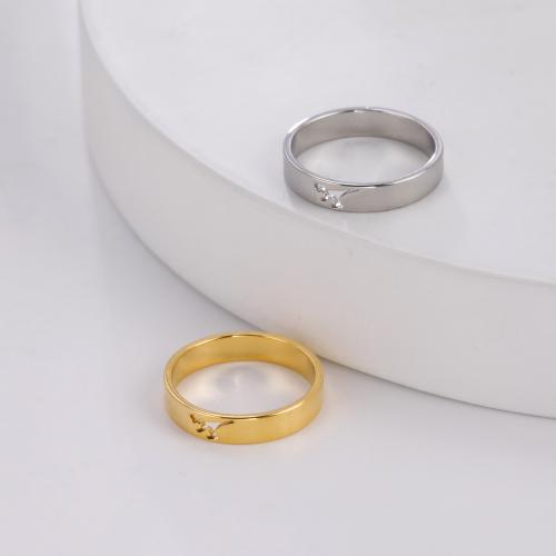 Titan Stahl Fingerring, Titanstahl, plattiert, Modeschmuck & unisex & verschiedene Größen vorhanden & hohl, keine, width:3.8mm,thickness:1.2mm, verkauft von PC[