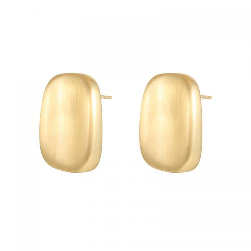 Brass Stud Earring, plated, for woman [