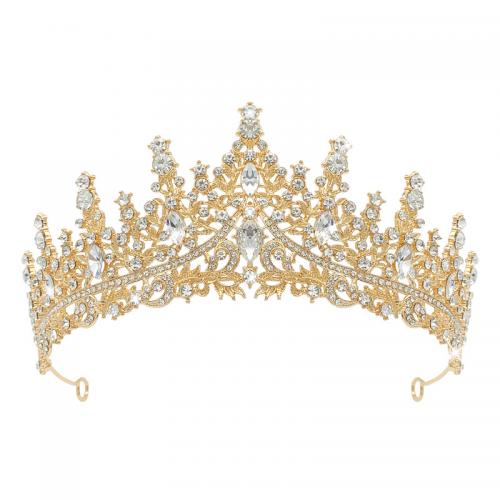 Bridal Tiaras, Zinc Alloy, with Rhinestone, fashion jewelry & for woman & with rhinestone cm .2 cm 