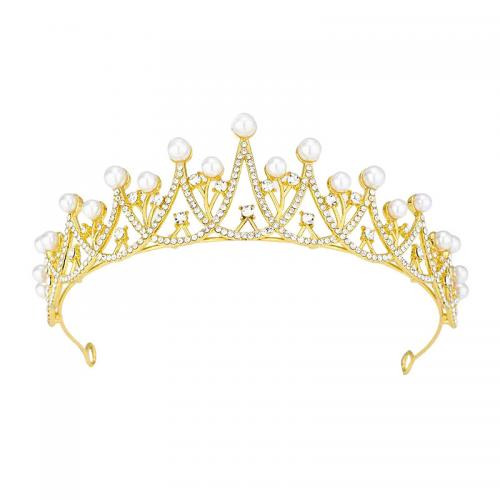 Braut Diademe, Zinklegierung, mit Strass, Modeschmuck & für Frau & mit Strass, keine, Diameter:16 cm,Height:4.5 cm, verkauft von PC