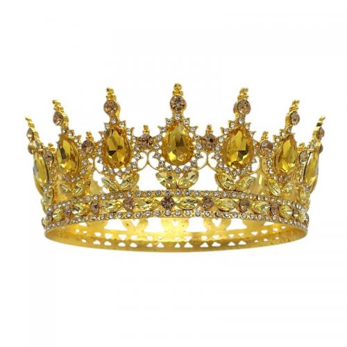 Bridal Tiaras, Zinc Alloy, with Rhinestone, fashion jewelry & for woman & with rhinestone .5 cm .5 cm 