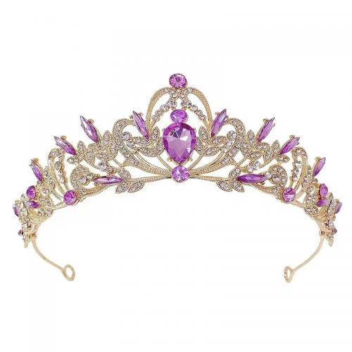 Braut Diademe, Zinklegierung, mit Strass, Modeschmuck & für Frau & mit Strass, keine, Diameter:16 cm,Height:5.5 cm, verkauft von PC