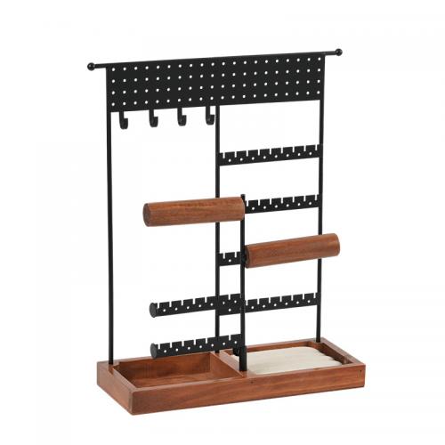 Multi Purpose Jewelry Display, Iron, with Wood, multilayer [