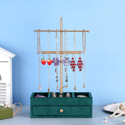 Multi Purpose Jewelry Display, Iron, with Velour, multilayer [