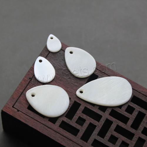 Pendentifs de coquillage naturel, coquille d'eau douce, larme, DIY & normes différentes pour le choix, blanc, Environ Vendu par sac