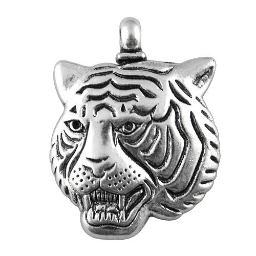 Zinc Alloy Animal Pendants, Tiger, plated, DIY Approx 