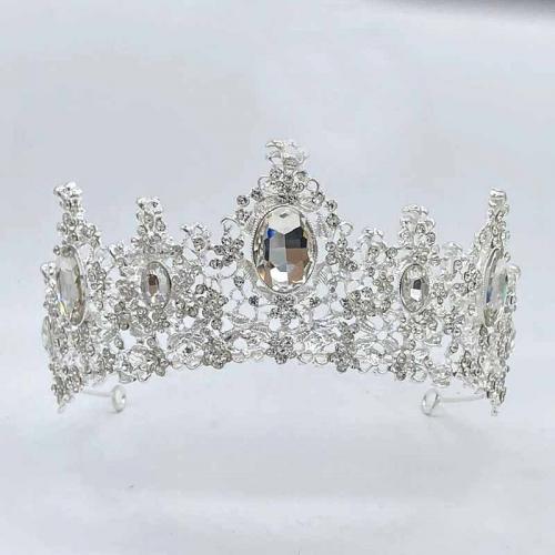 Bridal Tiaras, Zinc Alloy, with Rhinestone, fashion jewelry & for woman & with rhinestone cm cm [