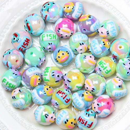 Acrylic Jewelry Beads, Round, DIY 16mm Approx 3mm, Approx [