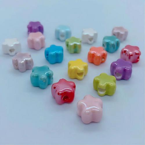 Porcelain Bead, Star, DIY 11mm [