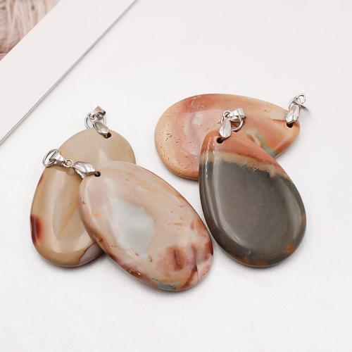 Natural Ocean Agate Pendant & fashion jewelry & DIY [