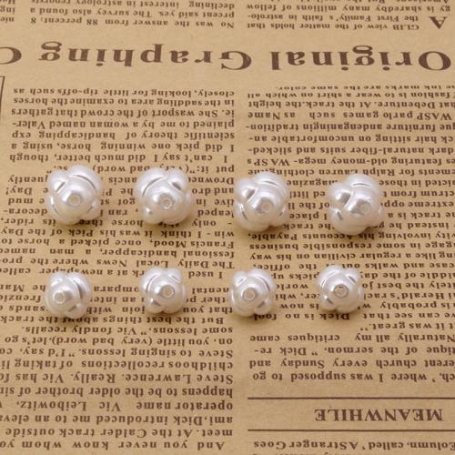 Perles en plastique ABS, Plastique ABS perle, lanterne, peinture, DIY & normes différentes pour le choix, blanc, Vendu par PC