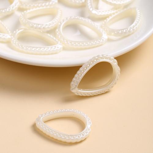 ABS Plastic Frame Bead, Teardrop, DIY Approx 