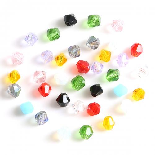 Plaqué Perles de verre, Double Cone, DIY & facettes, plus de couleurs à choisir, 6mm, Environ Vendu par sac