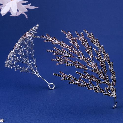 Hair Bands, Zinc Alloy, Leaf, plated, fashion jewelry & with rhinestone [