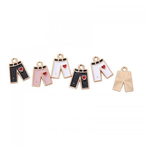 Zinc Alloy Enamel Pendants, Trousers, plated, DIY [