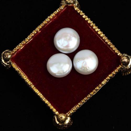 Baroque Cultured Freshwater Pearl Beads, DIY & no hole, white, 13-14mm 