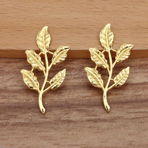 Hair Stick Findings, Zinc Alloy, Leaf, plated, DIY Approx [