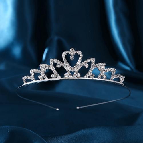 Bridal Tiaras, Zinc Alloy, with Rhinestone, fashion jewelry & for woman & with rhinestone [