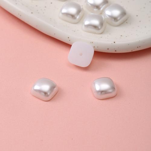 Mobile Phone DIY Decoration, ABS Plastic Pearl, Square 