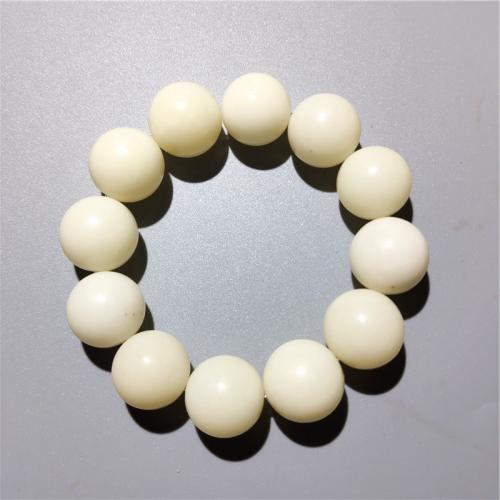 Wrist Mala, Bodhi, Round, fashion jewelry & DIY & Unisex, white Approx 18 cm [