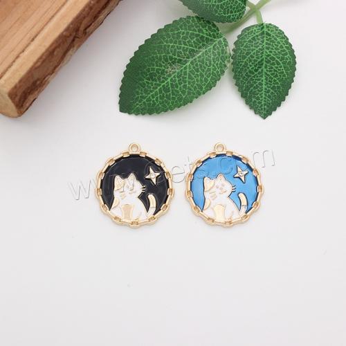 Zinc Alloy Enamel Pendants, gold color plated, DIY [