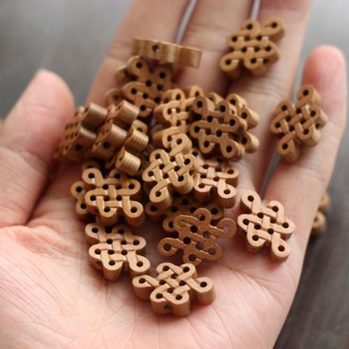 Perles en bois d'origine, Bois de pêche, noeud chinois, gravé, DIY Vendu par PC