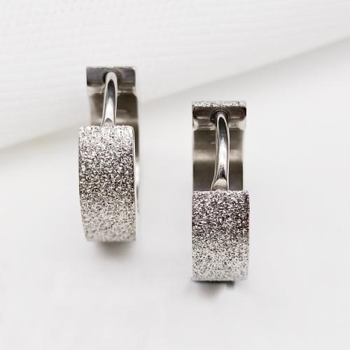 ステンレス　ダングル ピアス, 304ステンレススチール, 真空イオンプレーティング, ユニセックス, 無色, Inner diameter 9mm, width 4mm, 売り手 パソコン