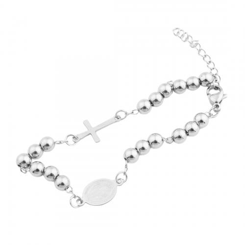 Stainless Steel Charm Bracelet, 304 Stainless Steel, fashion jewelry & for woman, original color Approx 20.5 cm [