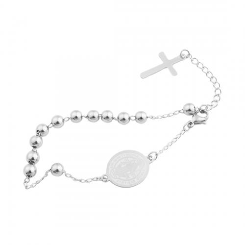 Stainless Steel Charm Bracelet, 304 Stainless Steel, fashion jewelry & for woman, original color Approx 23 cm [