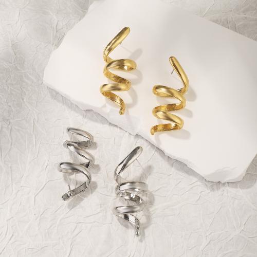 Zinc Alloy Stud Earring, plated, fashion jewelry & for woman [