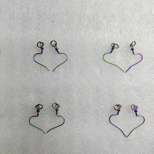 Pure Titanium Earring Hook, plated, DIY, multi-colored 