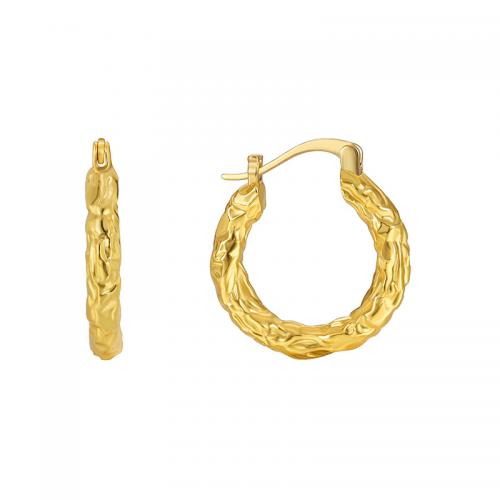 Brass Huggie Hoop Earring, 18K gold plated, fashion jewelry & for woman [