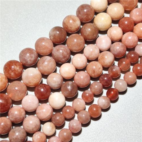 Sunstone Bead, Round, DIY orange Approx 38 cm 