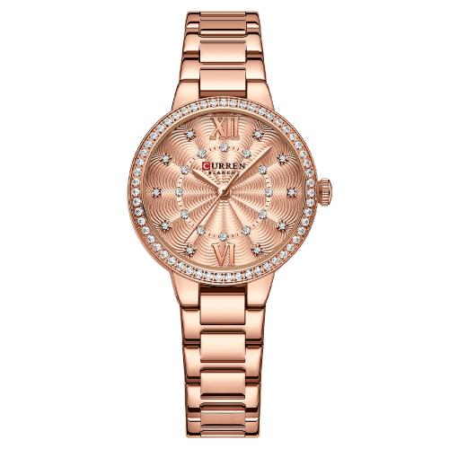 Women Wrist Watch, Glass, with 201 Stainless Steel, Japanese movement, Life water resistant & fashion jewelry & for woman & with rhinestone Approx 23 cm 