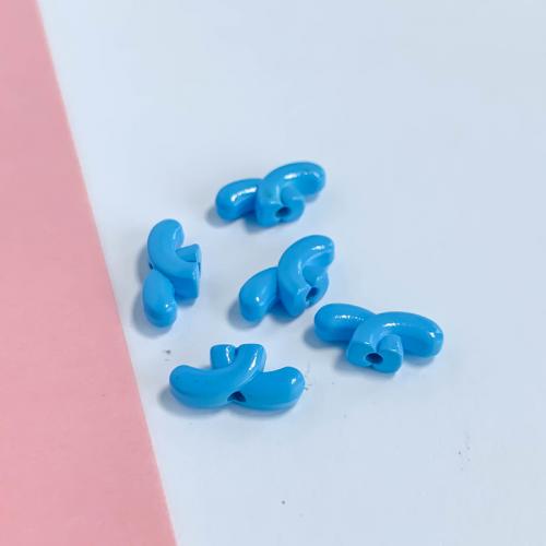 Zinklegierung Schmuckperlen, Spritzlackierung, DIY, keine, 12x5x4mm, 10PCs/Tasche, verkauft von Tasche