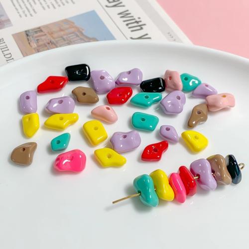 Acrylic Jewelry Beads, irregular, DIY, mixed colors Approx 2mm [