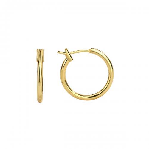 Brass Hoop Earring, plated, for woman [