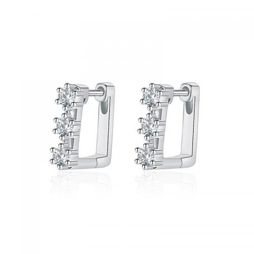 Cubic Zirconia Micro Pave Brass Earring, fashion jewelry & micro pave cubic zirconia & for woman [