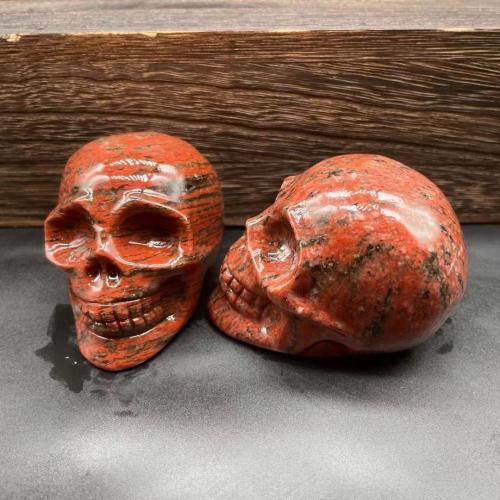 Decoración de semi piedras preciosas, Piedra natural, Calavera, Tallado, para el hogar y la oficina & diferentes materiales para la opción, más colores para la opción, 70mm, Vendido por UD