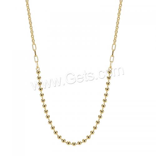 Brass Jewelry Necklace, plated, for woman, golden Approx 45-50 cm 