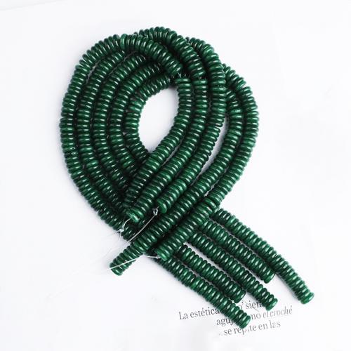 Perles de pierre gemme mixte, Kosmochlor-Jade, Plat rond, DIY & normes différentes pour le choix, vert, Vendu par brin