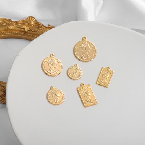 Brass Jewelry Pendants, plated, DIY golden [