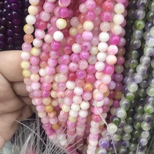 Mixed Gemstone Beads, Chalcedony, Round, DIY 8mm Approx 38 cm [