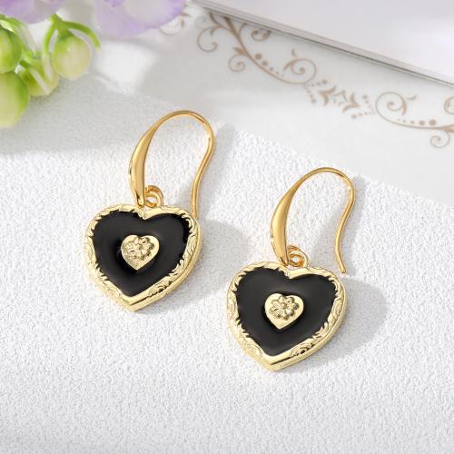 Boucle d'oreille goutte Zinc Alloy, alliage de zinc, bijoux de mode & styles différents pour le choix & pour femme & émail, plus de couleurs à choisir, Vendu par paire[