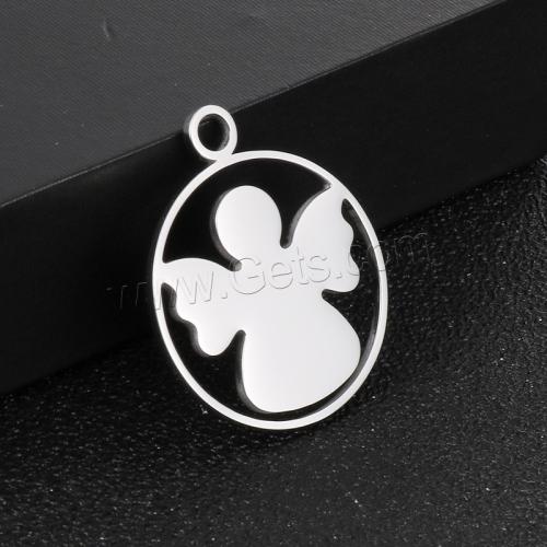 Stainless Steel Pendants, 304 Stainless Steel, Angel, plated, DIY [