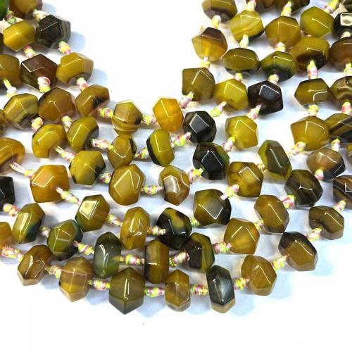 Agate Beads, Polygon, DIY Approx 15 Inch [