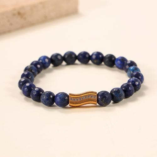 Paar Armband, Blauer Sandstein, mit 304 Edelstahl, Modeschmuck & unisex, verkauft von PC